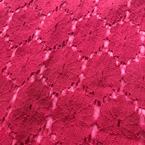 WORN ONCE!  Xhilaration Pink Floral Lace Dress - Picture 4 of 4